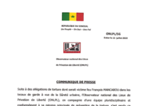 Communiqué de l’Observateur National Monsieur Madiaw Diaw