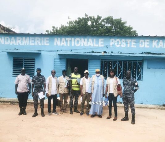VISITE DE L’ONLPL À LA GENDARMERIE DU POSTE DE KARANG